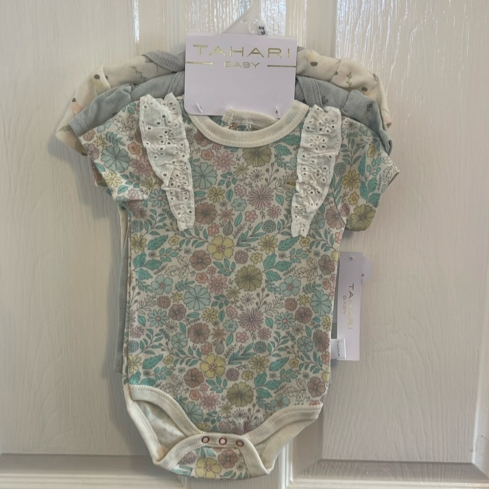 NWT 3 piece Tahari baby onesie